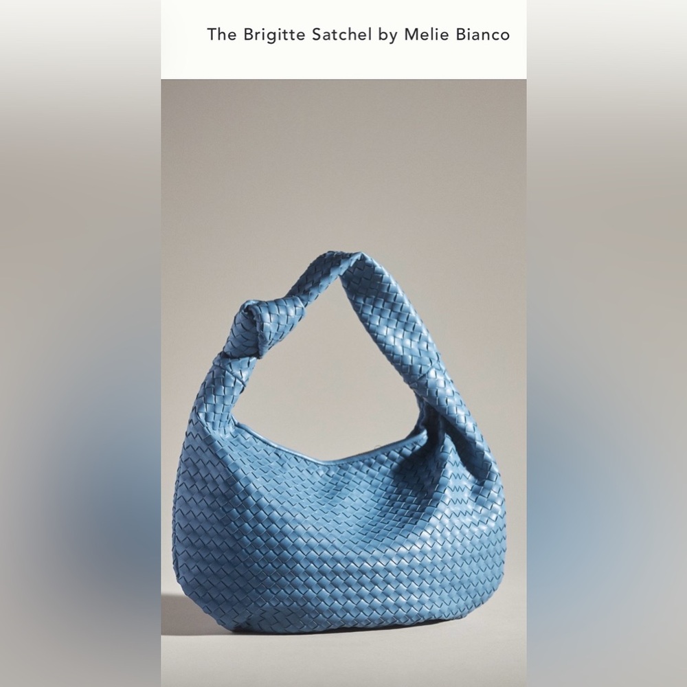 Anthropologie Brigitte satchel by Melie Bianco light blue excellent condition